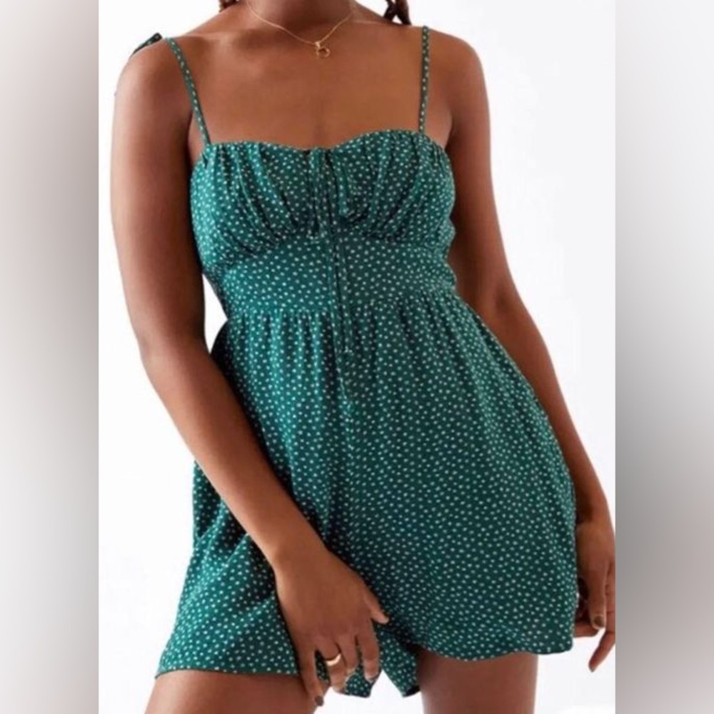 Floral print LA hearts romper 093